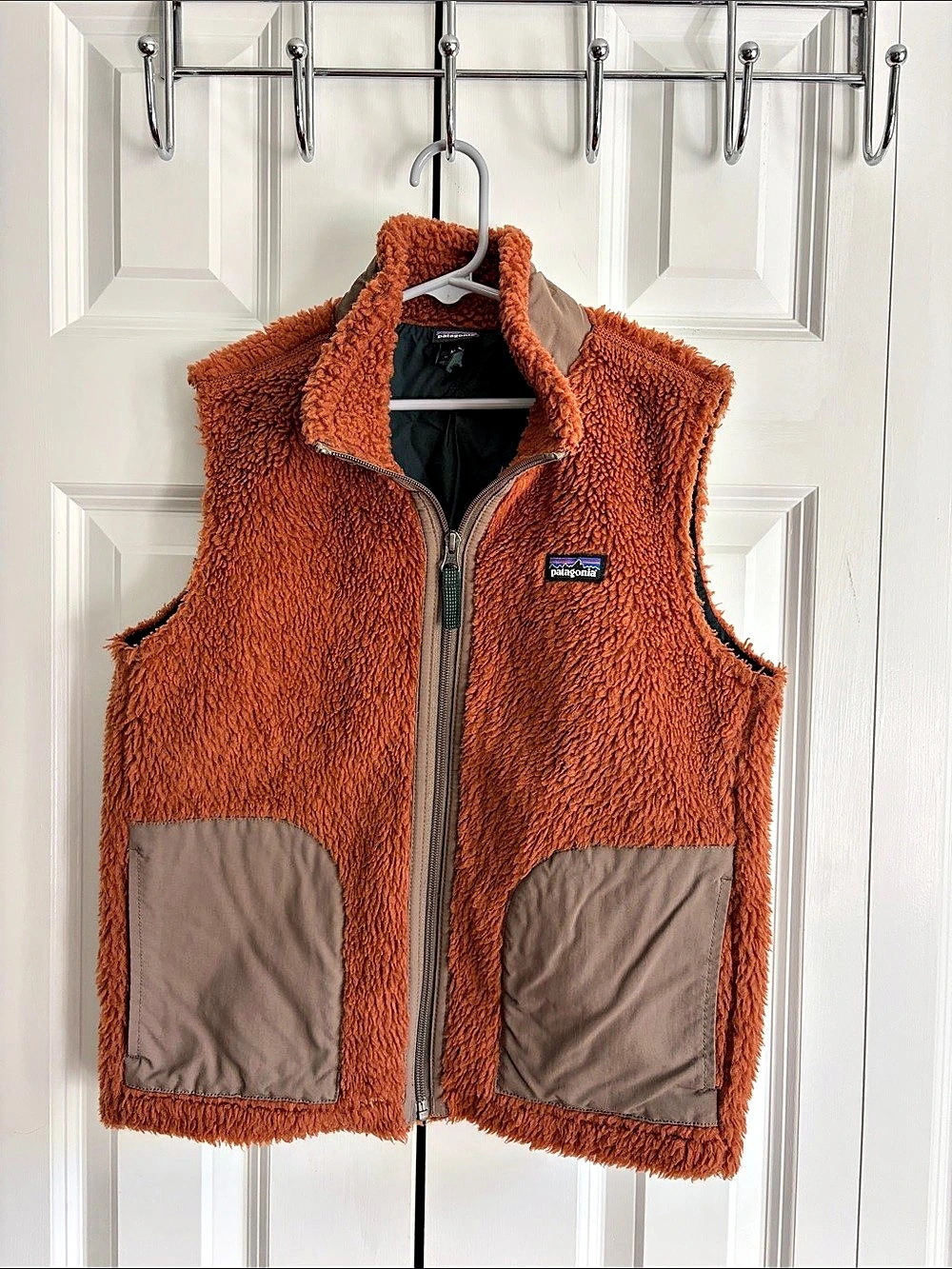 Patagonia Kids' Retro-X Vest Fleece Brown & Medium